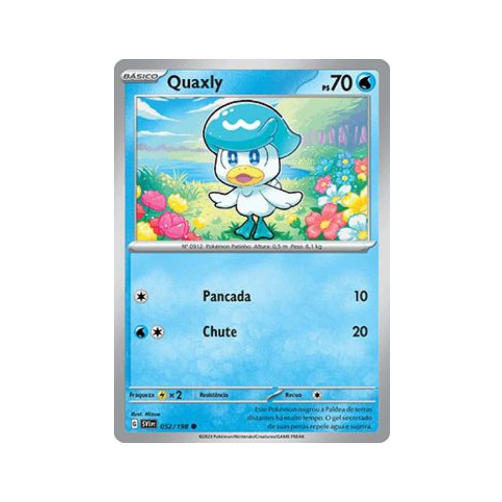 Quaxly 052/198 in Portuguese Scarlet & Violet Pokémon TCG