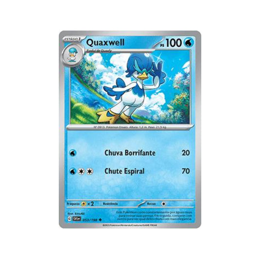 Quaxwell 053/198 in Portuguese Scarlet & Violet Pokémon TCG