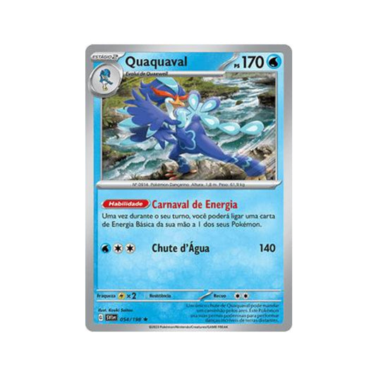 Quaquaval 054/198 in Portuguese Scarlet & Violet Pokémon TCG