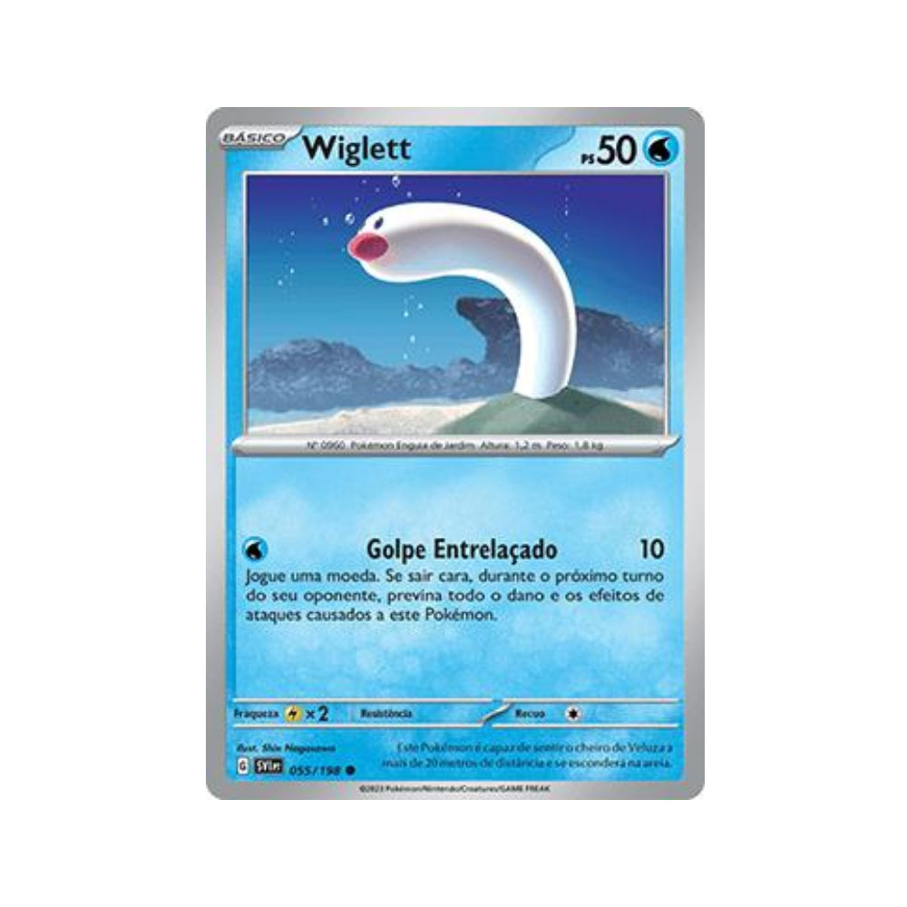 Wiglett 055/198 in Portuguese Scarlet & Violet Pokémon TCG