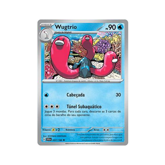 Wugtrio 057/198 in Portuguese Scarlet & Violet Pokémon TCG