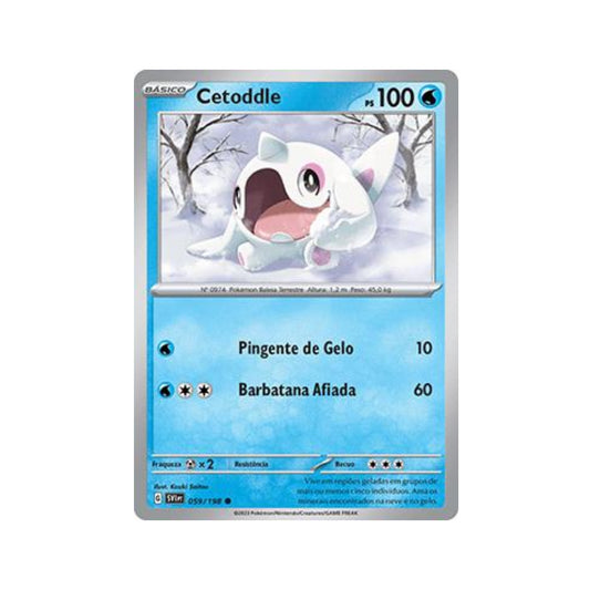 Cetoddle 059/198 in Portuguese Scarlet & Violet Pokémon TCG