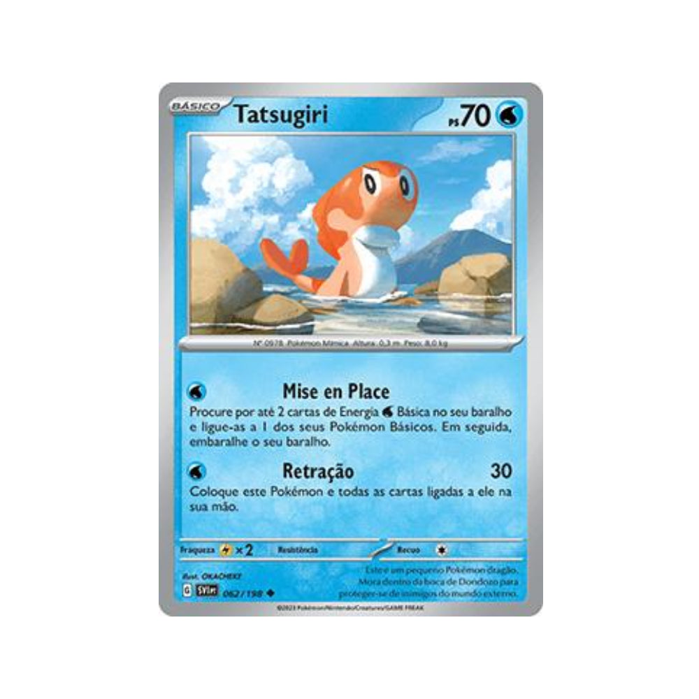 Tatsugiri 062/198 in Portuguese Scarlet & Violet Pokémon TCG