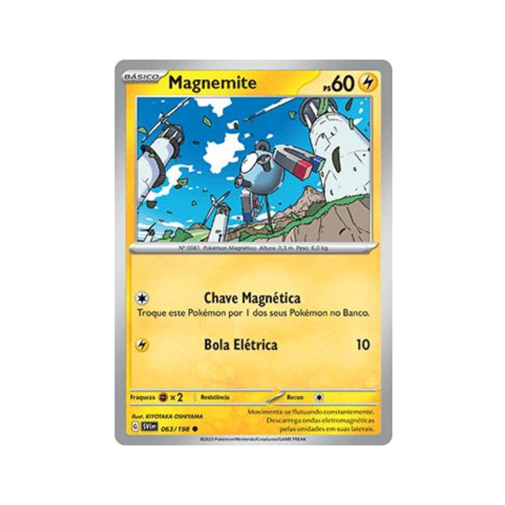 Magnemite 063/198 in Portuguese Scarlet & Violet Pokémon TCG