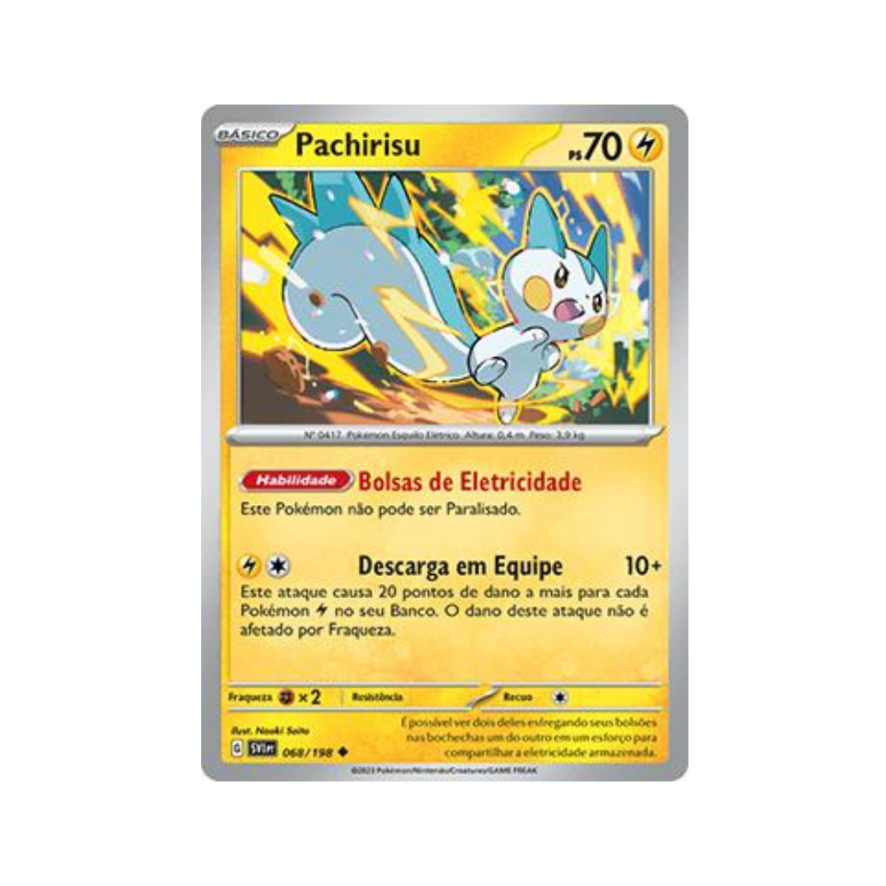 Pachirisu 068/198 in Portuguese Scarlet & Violet Pokémon TCG