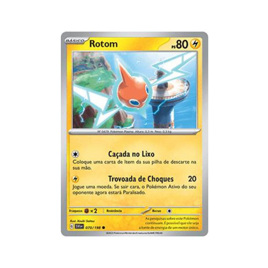 Rotom 070/198 in Portuguese Scarlet & Violet Pokémon TCG