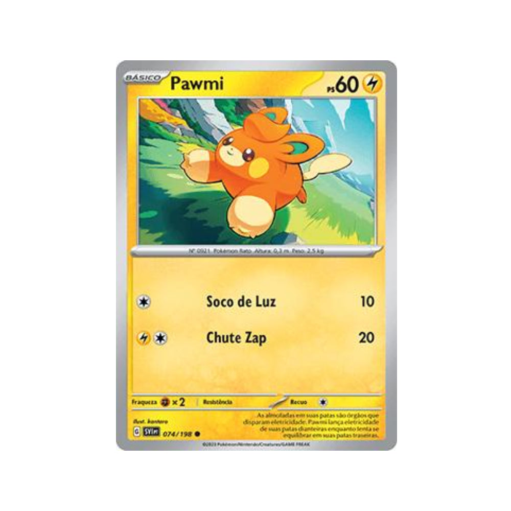 Pawmi 074/198 in Portuguese Scarlet & Violet Pokémon TCG