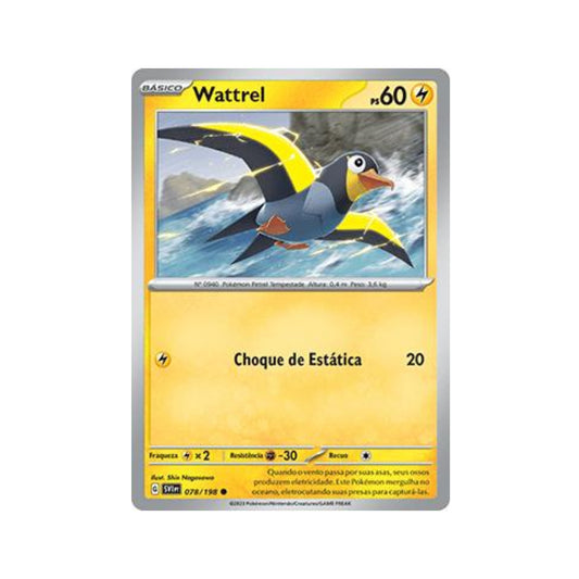 Wattrel 078/198 in Portuguese Scarlet & Violet Pokémon TCG