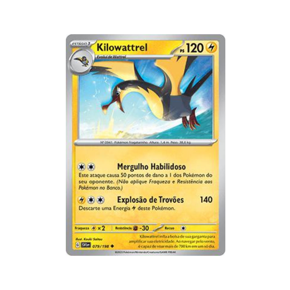 Kilowattrel 079/198 in Portuguese Scarlet & Violet Pokémon TCG