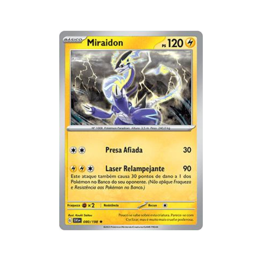 Miraidon 080/198 in Portuguese Scarlet & Violet Pokémon TCG