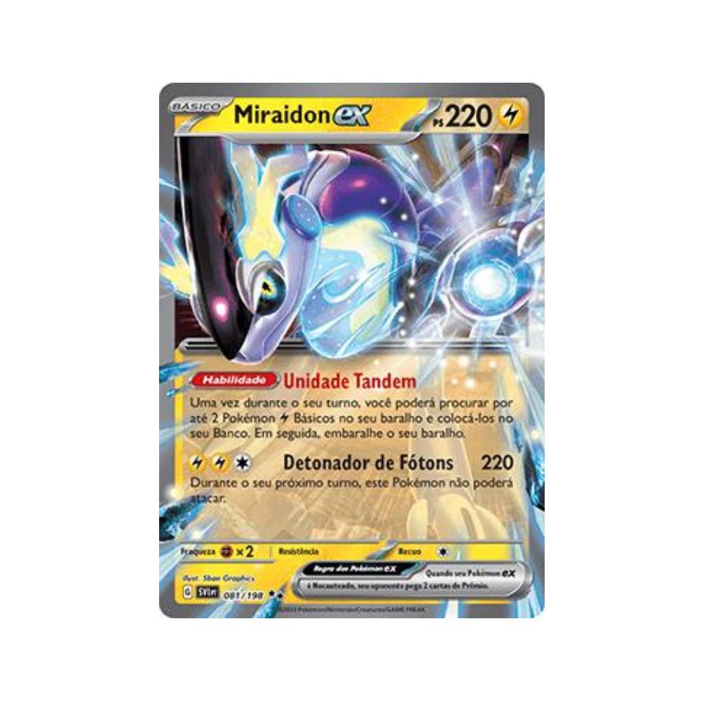 Miraidon ex 081/198 in Portuguese Scarlet & Violet Pokémon TCG