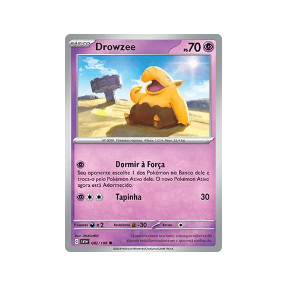 Drowzee 082/198 in Portuguese Scarlet & Violet Pokémon TCG