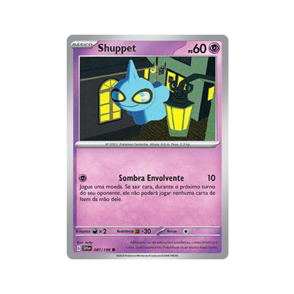 Shuppet 087/198 in Portuguese Scarlet & Violet Pokémon TCG