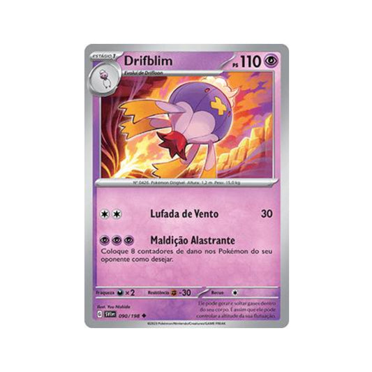 Drifblim 090/198 in Portuguese Scarlet & Violet Pokémon TCG