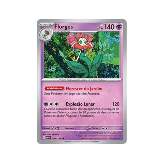 Florges 093/198 in Portuguese Scarlet & Violet Pokémon TCG