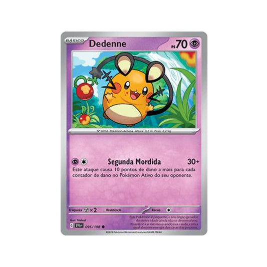 Dedenne 095/198 in Portuguese Scarlet & Violet Pokémon TCG