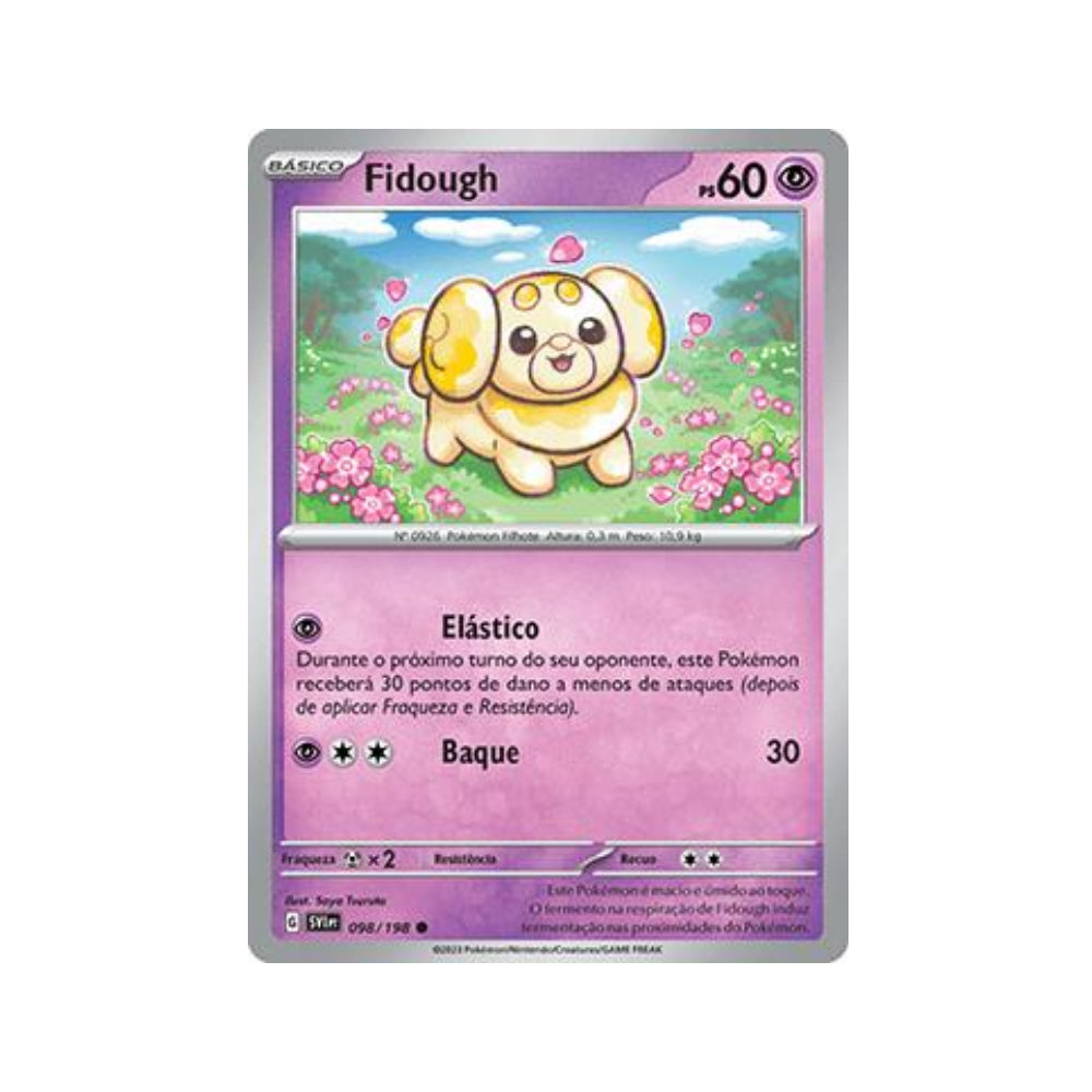 Fidough 098/198 in Portuguese Scarlet & Violet Pokémon TCG