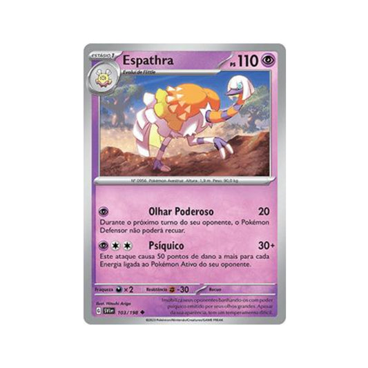 Espathra 103/198 in Portuguese Scarlet & Violet Pokémon TCG