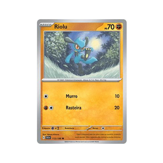 Riolu 112/198 in Portuguese Scarlet & Violet Pokémon TCG