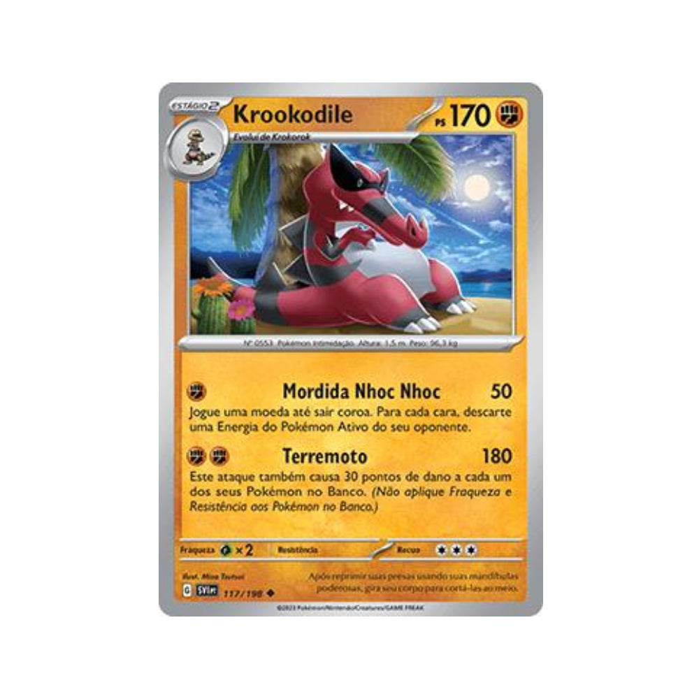 Krookodile 117/198 in Portuguese Scarlet & Violet Pokémon TCG