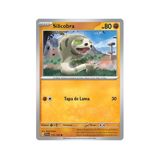 Silicobra 119/198 in Portuguese Scarlet & Violet Pokémon TCG