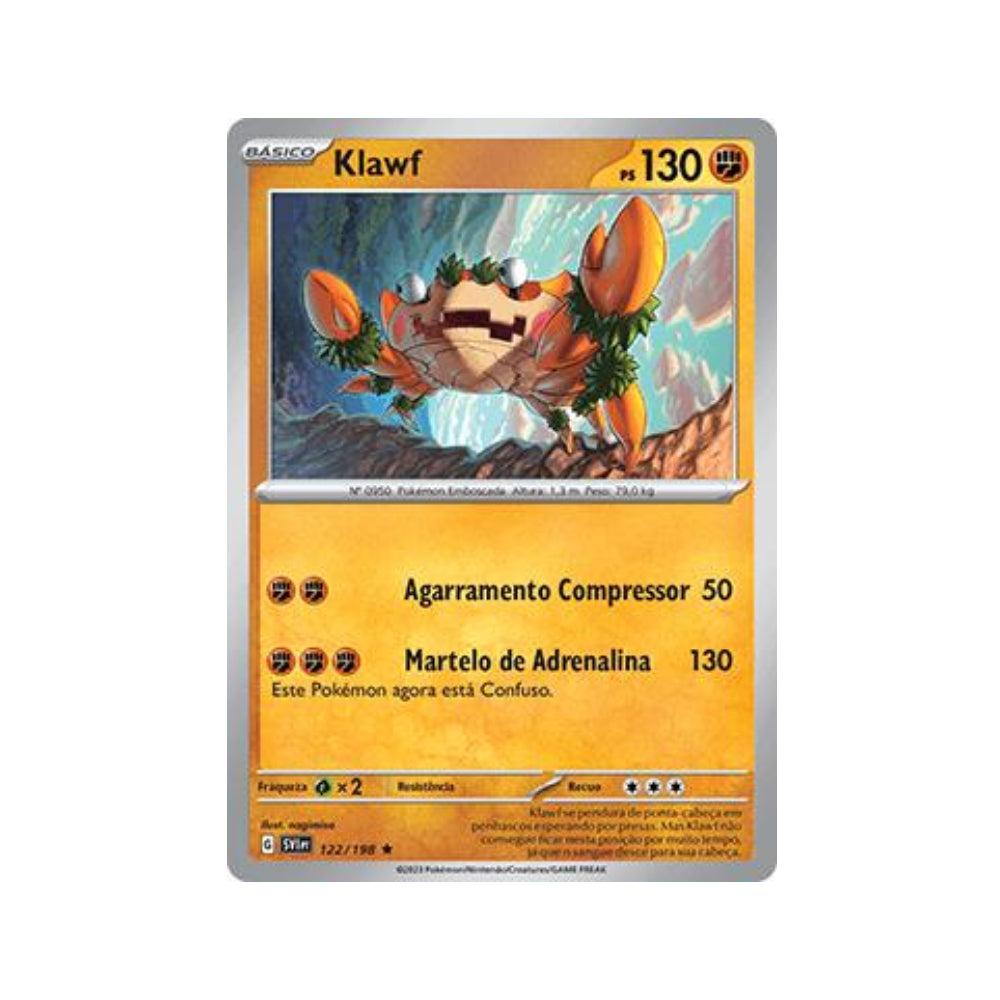 Klawf 122/198 in Portuguese Scarlet & Violet Pokémon TCG