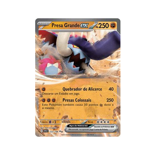 Great Tusk ex 123/198 in Portuguese Scarlet & Violet Pokémon TCG