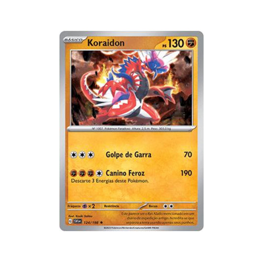 Koraidon 124/198 in Portuguese Scarlet & Violet Pokémon TCG