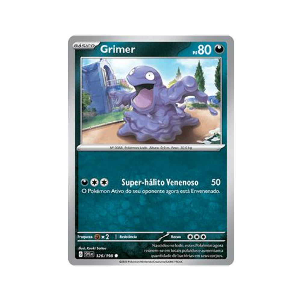 Grimer 126/198 in Portuguese Scarlet & Violet Pokémon TCG