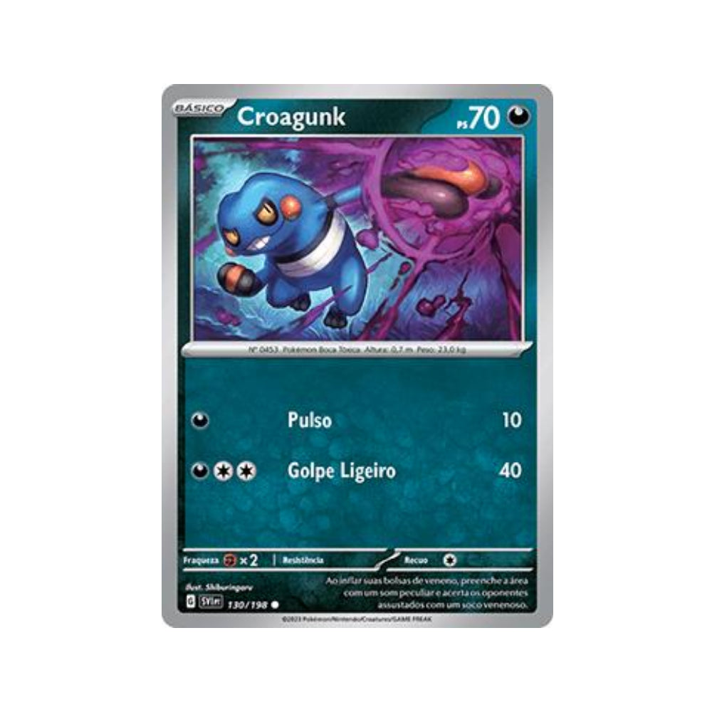 Croagunk 130/198 in Portuguese Scarlet & Violet Pokémon TCG