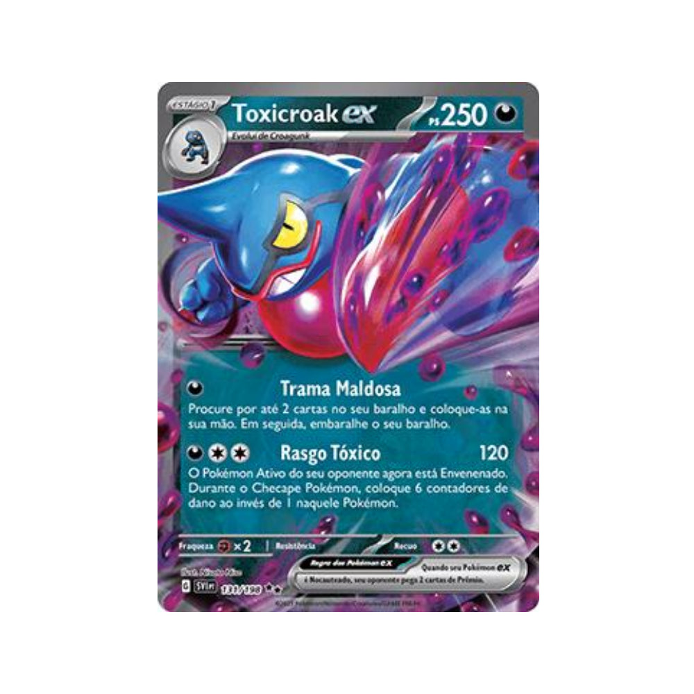 Toxicroak ex 131/198 in Portuguese Scarlet & Violet Pokémon TCG