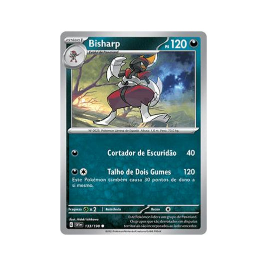 Bisharp 133/198 in Portuguese Scarlet & Violet Pokémon TCG