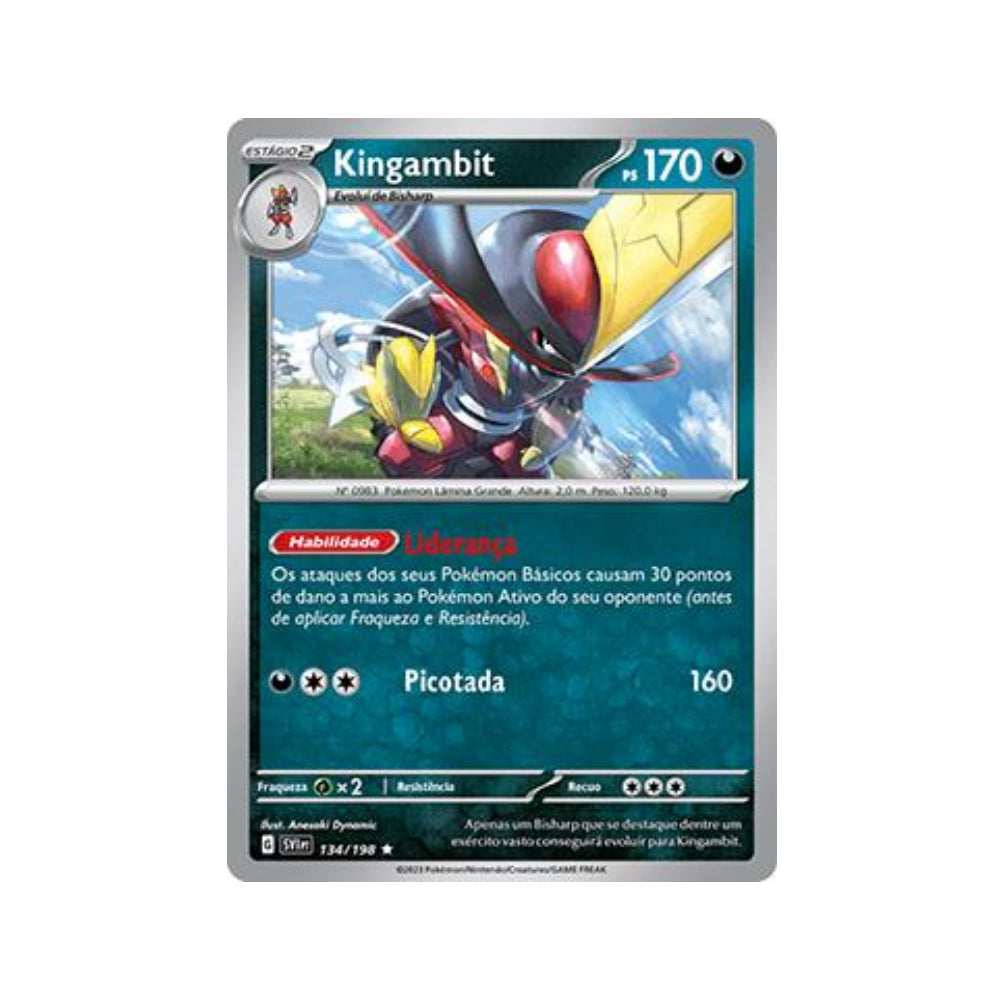 Kingambit 134/198 in Portuguese Scarlet & Violet Pokémon TCG