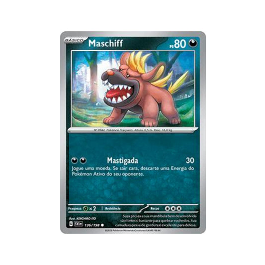 Maschiff 136/198 in Portuguese Scarlet & Violet Pokémon TCG