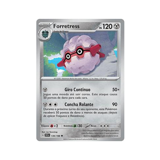 Forretress 139/198 in Portuguese Scarlet & Violet Pokémon TCG