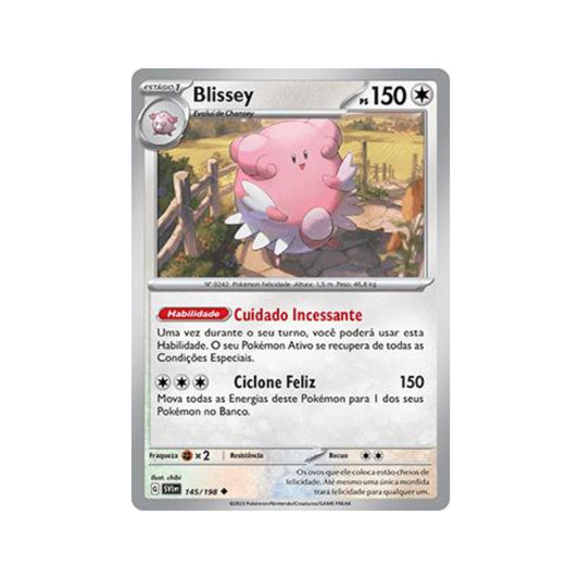 Blissey 145/198 in Portuguese Scarlet & Violet Pokémon TCG