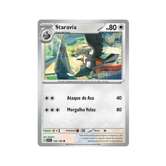 Staravia 149/198 in Portuguese Scarlet & Violet Pokémon TCG