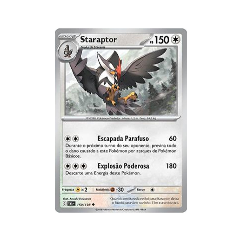 Staraptor 150/198 in Portuguese Scarlet & Violet Pokémon TCG