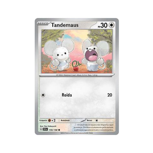 Tandemaus 159/198 in Portuguese Scarlet & Violet Pokémon TCG