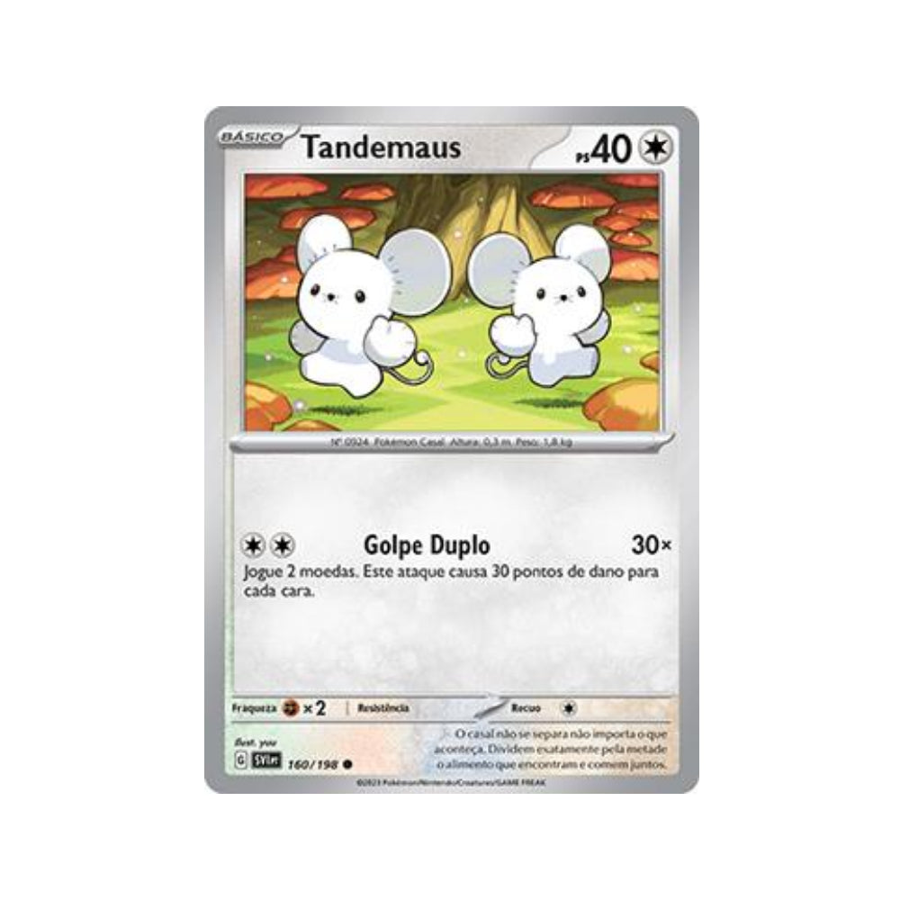 Tandemaus 160/198 in Portuguese Scarlet & Violet Pokémon TCG