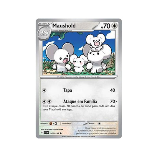 Maushold 161/198 in Portuguese Scarlet & Violet Pokémon TCG