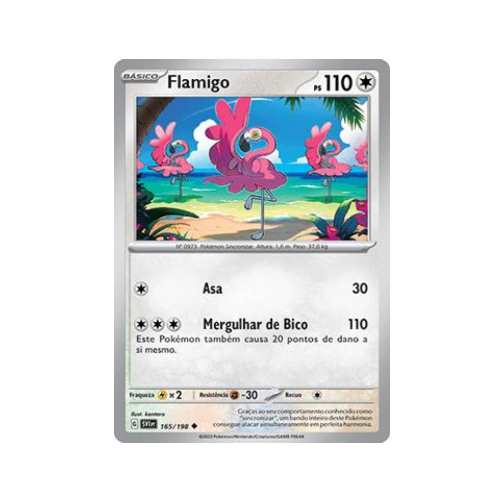 Flamigo 165/198 in Portuguese Scarlet & Violet Pokémon TCG