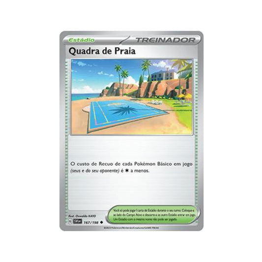 Beach Court 167/198 in Portuguese Scarlet & Violet Pokémon TCG