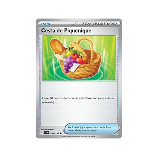 Picnic Basket 184/198 in Portuguese Scarlet & Violet Pokémon TCG