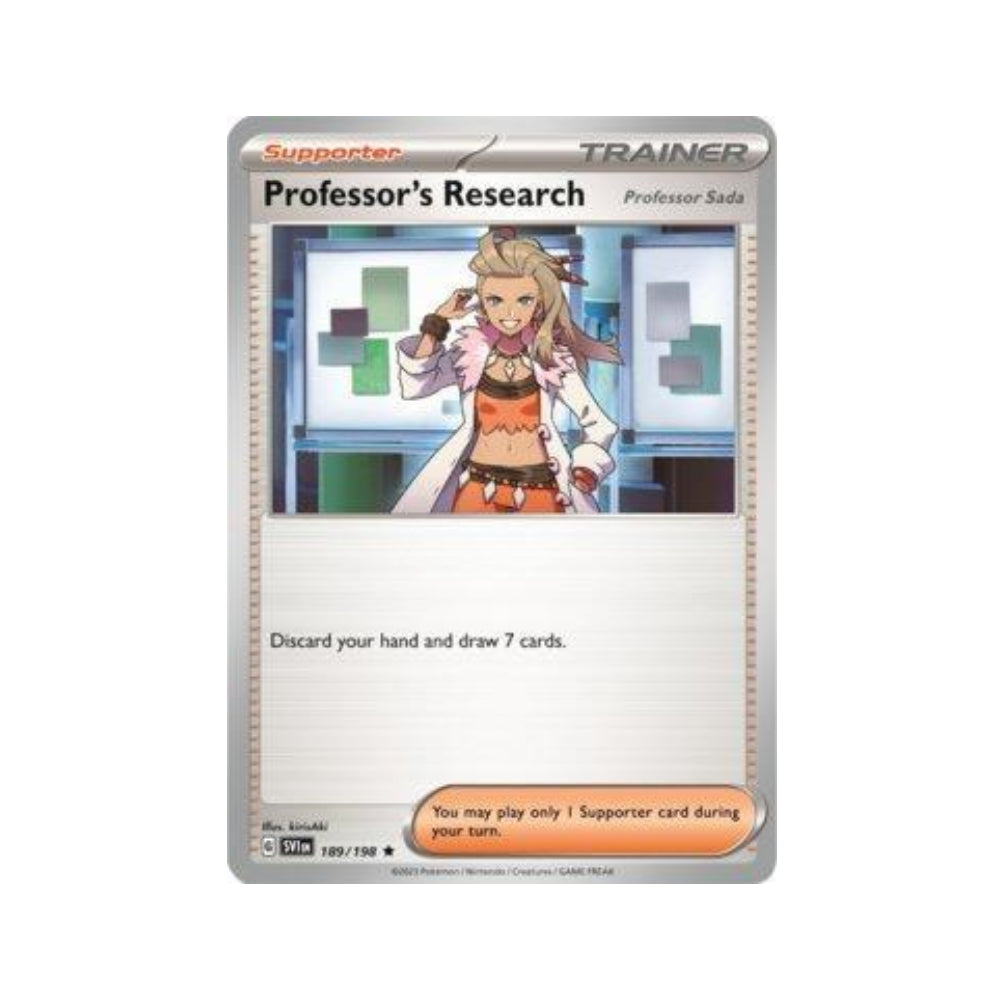 Professor's Research: Professor Sada 189/198 in Portuguese Scarlet & Violet Pokémon TCG