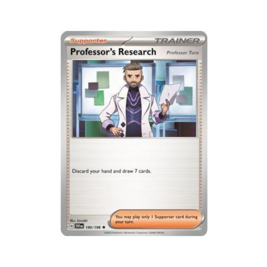 Professor's Research: Professor Turo 190/198 in Portuguese Scarlet & Violet Pokémon TCG