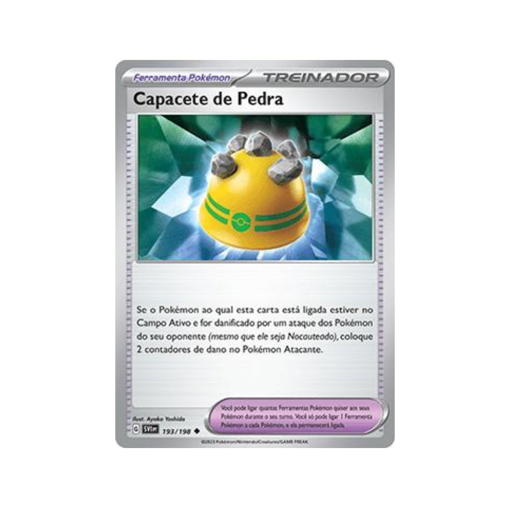 Rocky Helmet 193/198 in Portuguese Scarlet & Violet Pokémon TCG