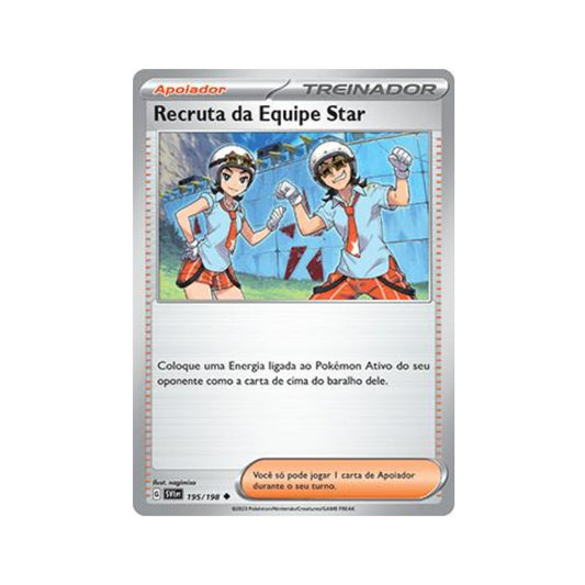 Team Star Grunt 195/198 in Portuguese Scarlet & Violet Pokémon TCG