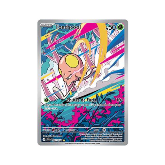 Toedscool 201/198 in Portuguese Scarlet & Violet Pokémon TCG