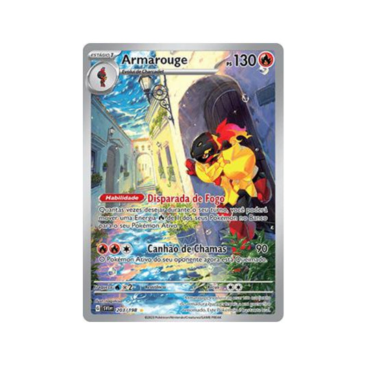 Armarouge 203/198 in Portuguese Scarlet & Violet Pokémon TCG